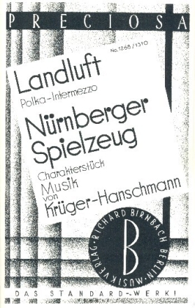 Landluft  und  N�rnberger Spielzeug: f�r Salonorchester