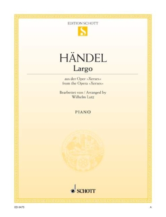 Largo f�r Klavier Original-Ausgabe