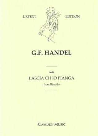 Lascia ch'io pianga for voice and string quartet, score and parts