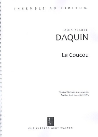 Le coucou f�r flexibles Ensemble Partitur und Stimmen