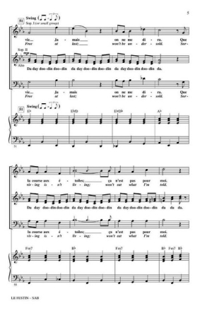 Le Festin (from Ratatouille) for mixed choir (SAB) and piano Chorpartitur