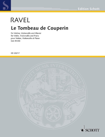 Le tombeau de Couperin f�r Klaviertrio Klavierdirektion und Stimmen