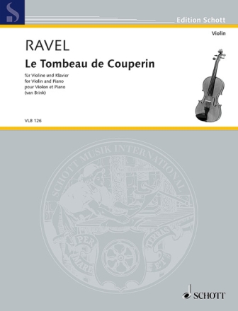 Le tombeau de Couperin f�r Violine und Klavier