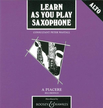 Learn as you play saxophone for alto saxophone CD