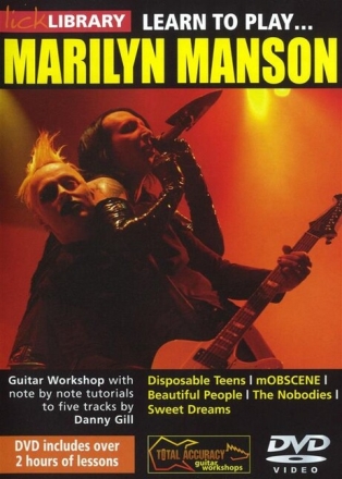 Learn to play Marilyn Manson for guitar DVD-Video