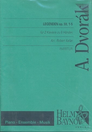 Legenden op.59, Nr.1-5  f�r 2 Klaviere zu 8 H�nden Partitur und 2 Stimmen