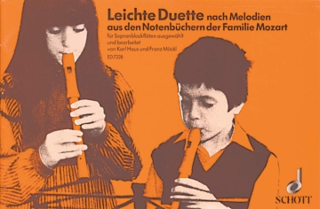 Leichte Duette f�r 2 Sopran-Blockfl�ten Spielpartitur