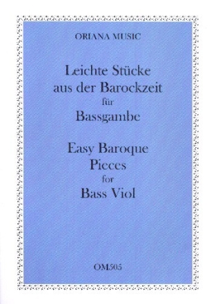Leichte St�cke aus der Barockzeit f�r Bassgambe