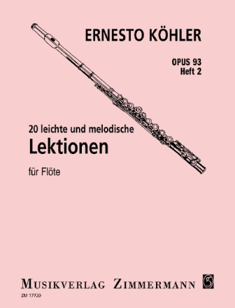 Leichte und melodische Lektionen op.93 Band 2 f�r Fl�te solo