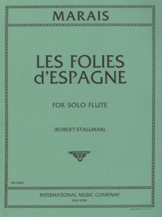 Les Folies d'Espagne for solo flute