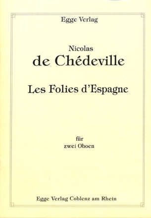 Les folies d'Espagne f�r 2 Oboen Spielpartitur
