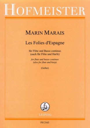 Les Folies d'Espagne f�r Fl�te und Bc (Harfe)