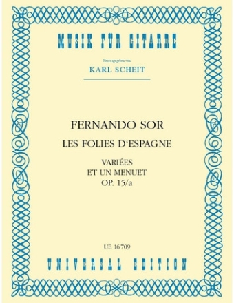 Les folies d'espagne, op. 15a f�r Gitarre