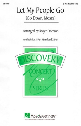 Let my People go for mixed chorus (SAB) and piano score