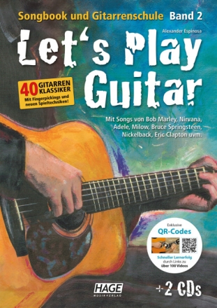 Let's play Guitar Band 2 (+2CD's +QR-Codes) f�r Gitarre Neuausgabe 2021
