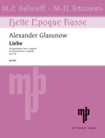 Liebe op.94 f�r gem Chor a cappella Partitur (kyr/dt)