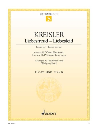 Liebesfreud - Liebesleid f�r Fl�te und Klavier