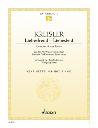 Liebesfreud Liebesleid f�r Klarinette und Klavier