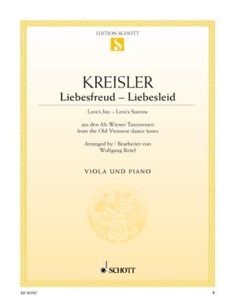 Liebesfreud - Liebesleid f�r Viola und Klavier