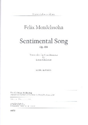 Lied ohne Worte op.109 f�r 4 Fagotte Partitur und Stimmen