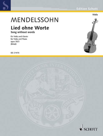 Lied ohne Worte op.30,3 f�r Viola und Klavier