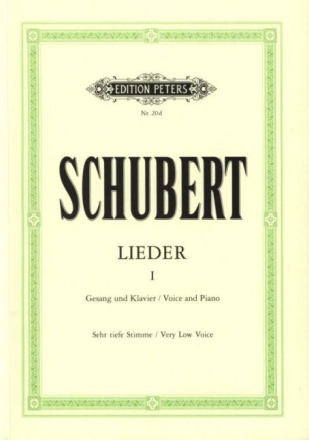 Lieder Band 1 f�r Gesang (sehr tief) und Klavier (dt)