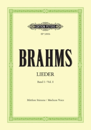 Lieder Band 1 f�r mittlere Singstimme und Klavier