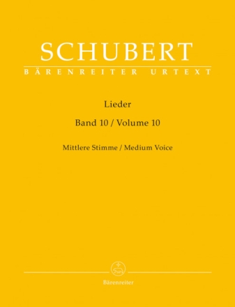 Lieder Band 10 f�r mittlere Stimme
