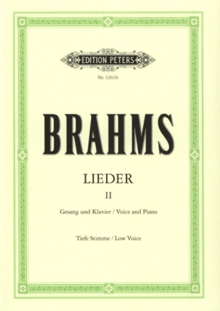 Lieder Band 2 f�r Gesang (tief) und Klavier (dt/en)