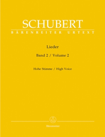 Lieder Band 2 (op.26 bis op.79) f�r hohe Stimme und Klavier praktische Ausgabe