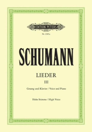 Lieder Band 3 f�r Gesang (hoch) und Klavier