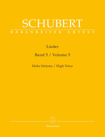 Lieder Band 5 f�r Gesang (hoch) und Klavier praktische Ausgabe
