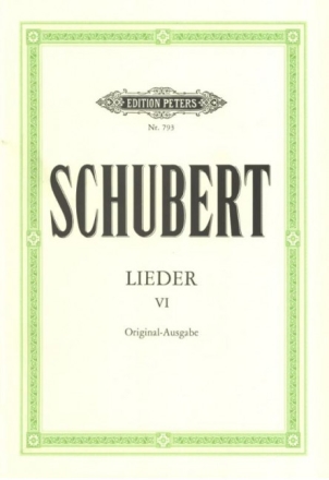 Lieder Band 6 f�r Gesang (hoch) und Klavier