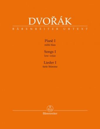 Lieder  Band1 (Pisne/Songs Vol.1) f�r tiefe Stimme und Klavier Text dt/eng/tschech
