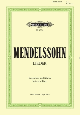 Lieder f�r Gesang (hoch) und Klavier (dt)
