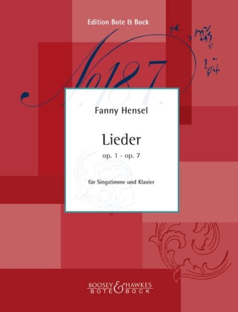 Lieder op.1 und op.7 f�r Singstimme und Klavier (dt)
