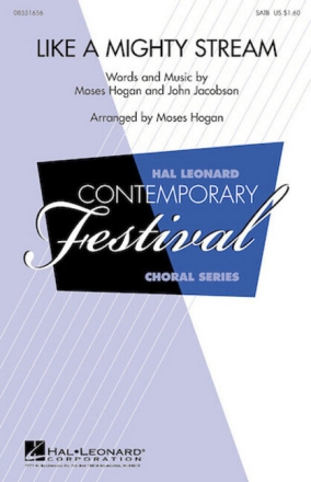 Like a Mighty Stream for 2-part chorus and piano chorus Score