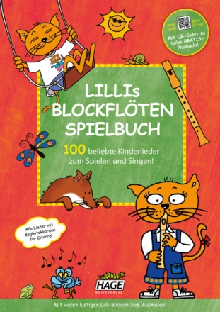 Lillis Blockfl�ten-Spielbuch (+QR-Codes) f�r Blockfl�te mit Gitarrenakkorden