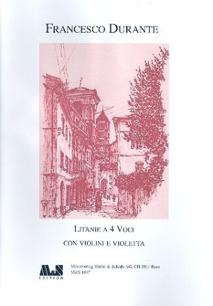 Litanie � 4 voci von violini e violetta f�r gem Chor und Streicher Partitur