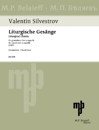 Liturgische Ges�nge f�r gem Chor a cappella Partitur (kyr/ukr)