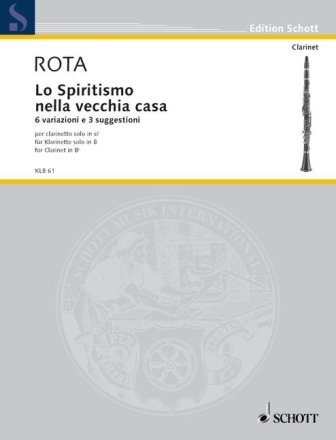 Lo spiritismo nella vecchia casa f�r Klarinette