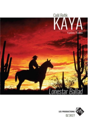 Lonestar Ballad for 4 guitars score and parts