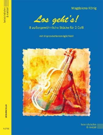 Los geht's! f�r 2 Violoncelli Spielpartitur