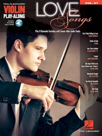Love Songs (+Audio Access): for violin violin playalong vol.67