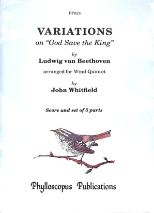 Ludwig van Beethoven Arr: John Whitfield Beethoven God Save the King Variations Wind Quintet