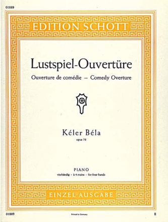 Lustspiel-Ouvert�re op.73 f�r Klavier zu 4 H�nden