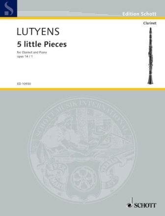 Lutyens, Elisabeth 5 Little Pieces op. 14/1 f�r Klarinette und Klavier