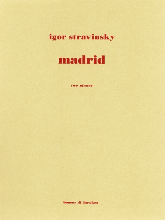 Madrid for 2 pianos 4 hands 2 scores