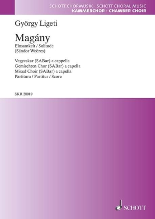 Mag�ny f�r gemischten Chor (SABar) Chorpartitur