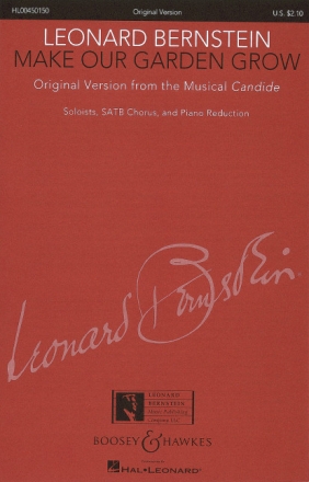 Make our garden grow f�r Soli, gemischter Chor (SATB) und Klavier Chorpartitur